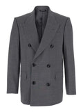 Grey Double Breasted Blazer 1