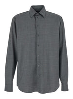 Grey Regular Logo Shirt 1