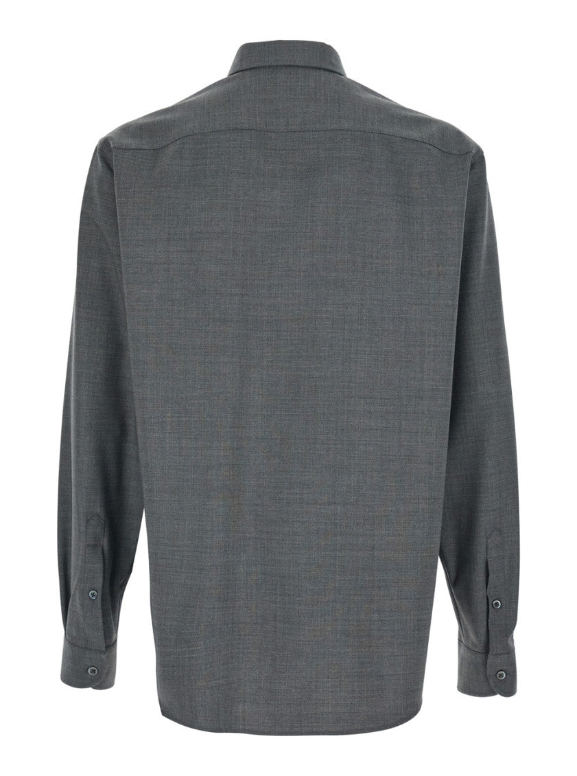 Grey Regular Logo Shirt 2