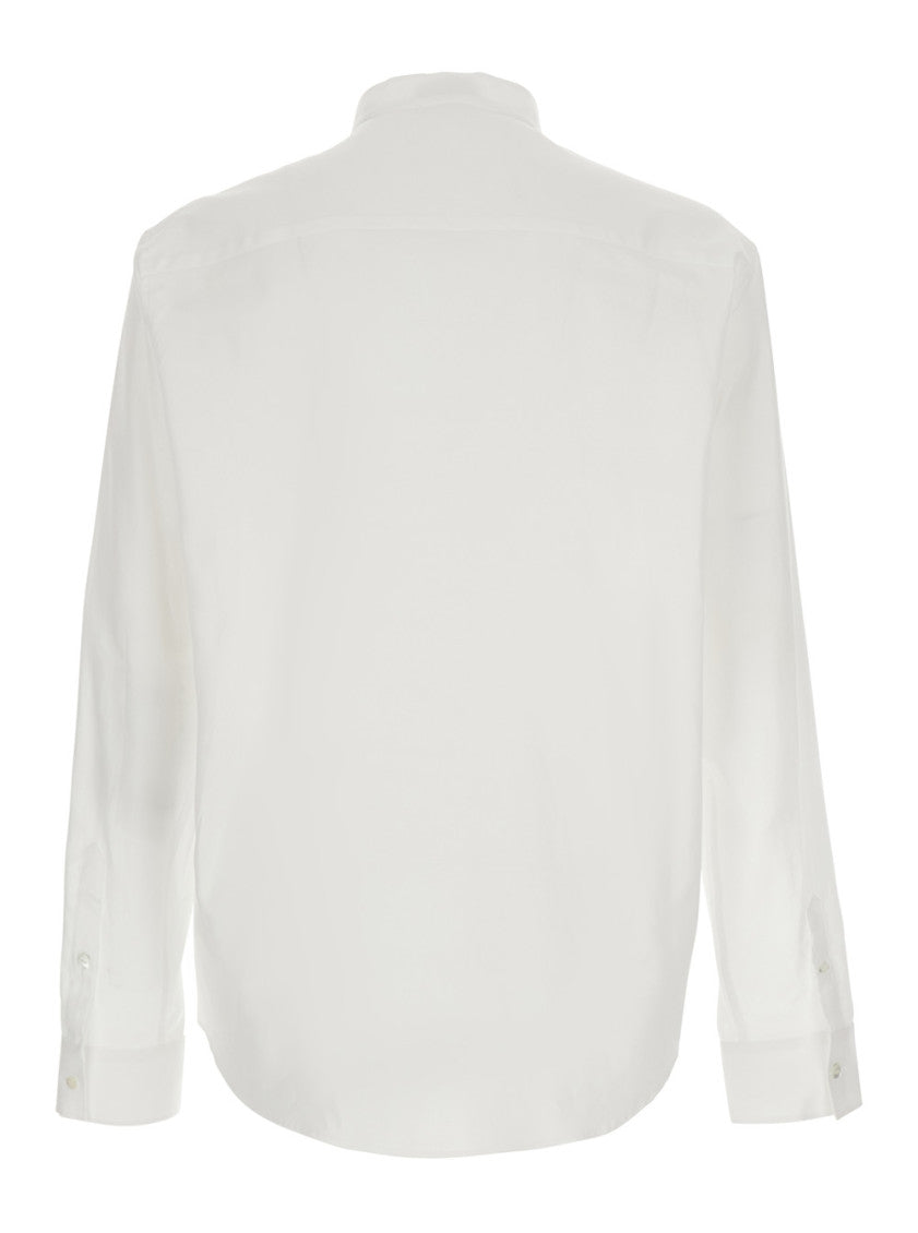 White Regular Pleated Shirt 2