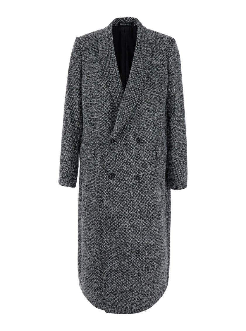 Black Double Breasted Coat 1