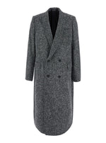 Black Double Breasted Coat 1