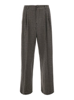Grey Regular Houndstooth Trousers 1