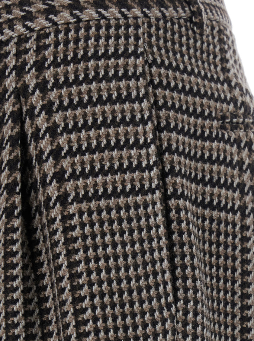 Grey Regular Houndstooth Trousers 3