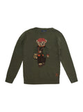 Boys Green Graphic Sweater 1