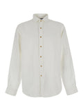 White Regular Solid Shirt 1