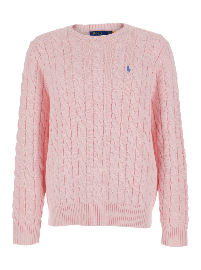 Pink Crew Neck Sweater 1