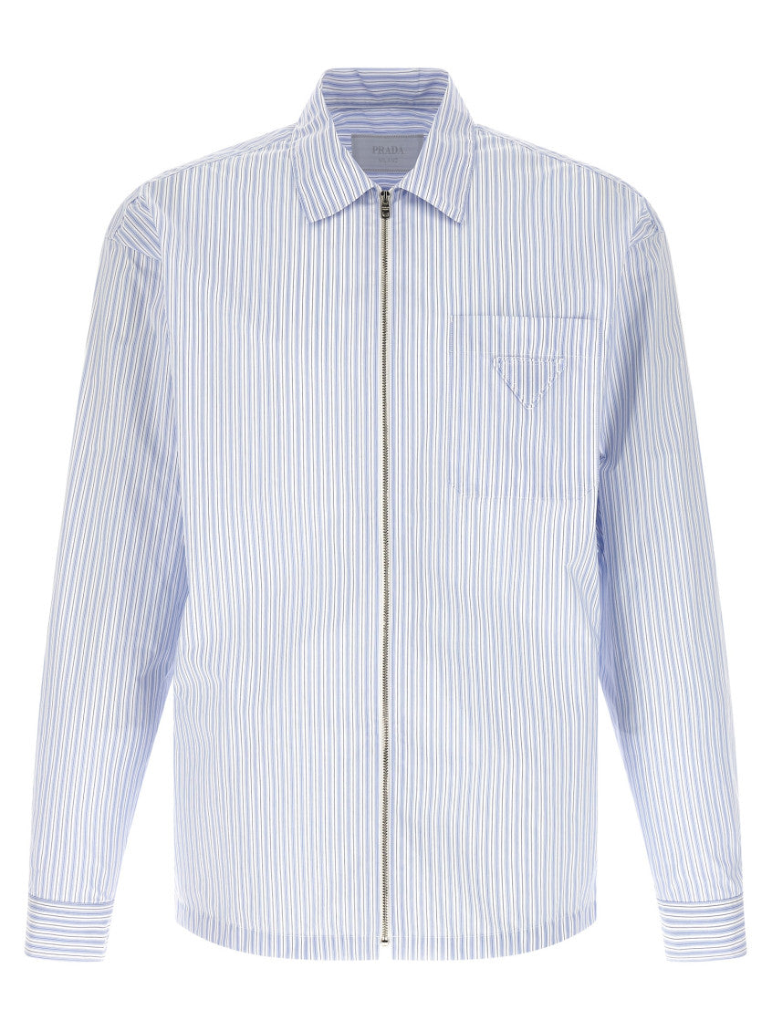 Light Blue Zip Up Shirt 1