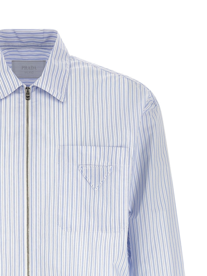 Light Blue Zip Up Shirt 3