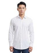White Slim Solid Shirt 1