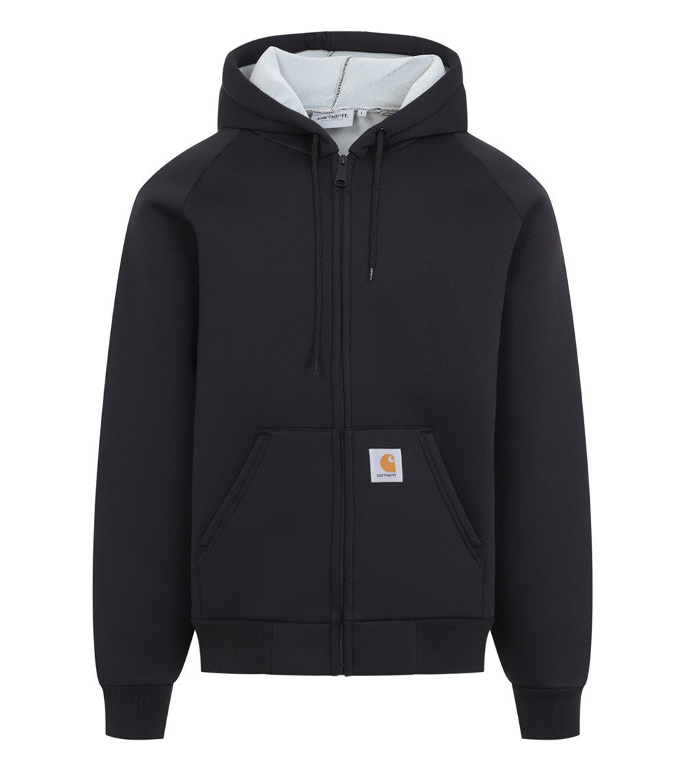 Black Zip Up Hood Jacket 1