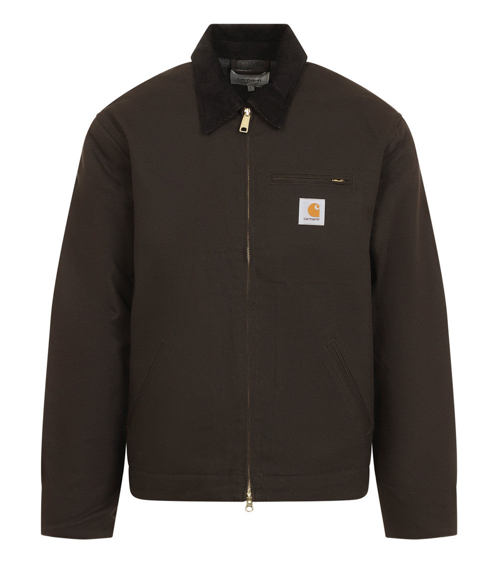 Dark Brown Shirt Collar Jacket 1