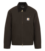 Dark Brown Shirt Collar Jacket 1
