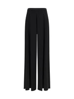 Black Flared Flat Front Pants 1