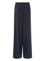 Dark Blue Loose Drawstring Pants 1