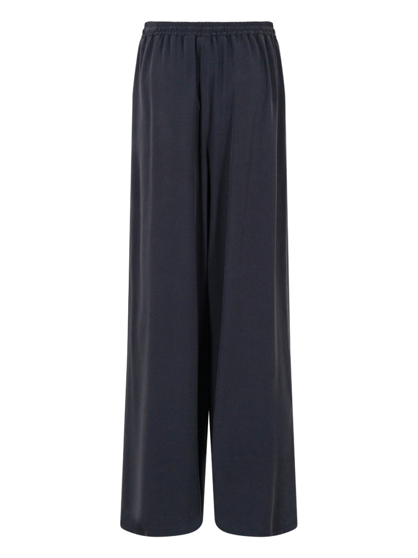 Dark Blue Loose Drawstring Pants 2