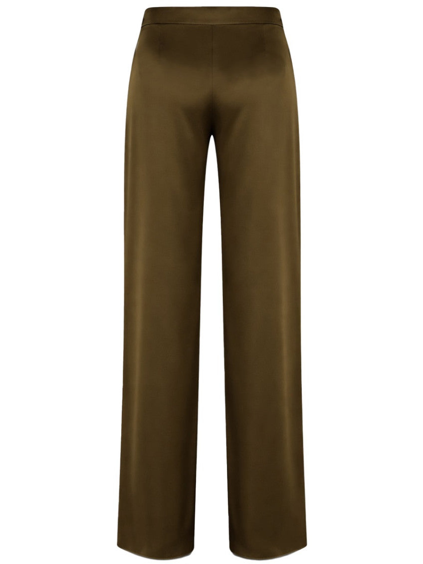 Dark Green Tailored Pleated Pants 2