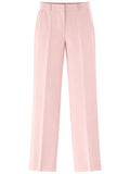 Pink Straight Flat Front Pants 1