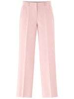 Pink Straight Flat Front Pants 1
