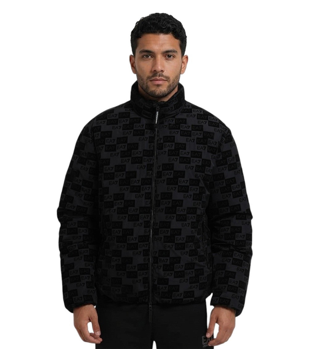 Black Mock Collar Jacket 1