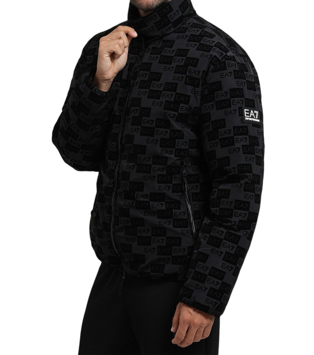 Black Mock Collar Jacket 2