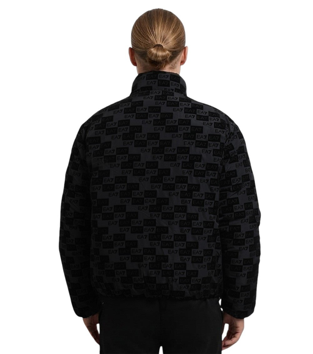 Black Mock Collar Jacket 3