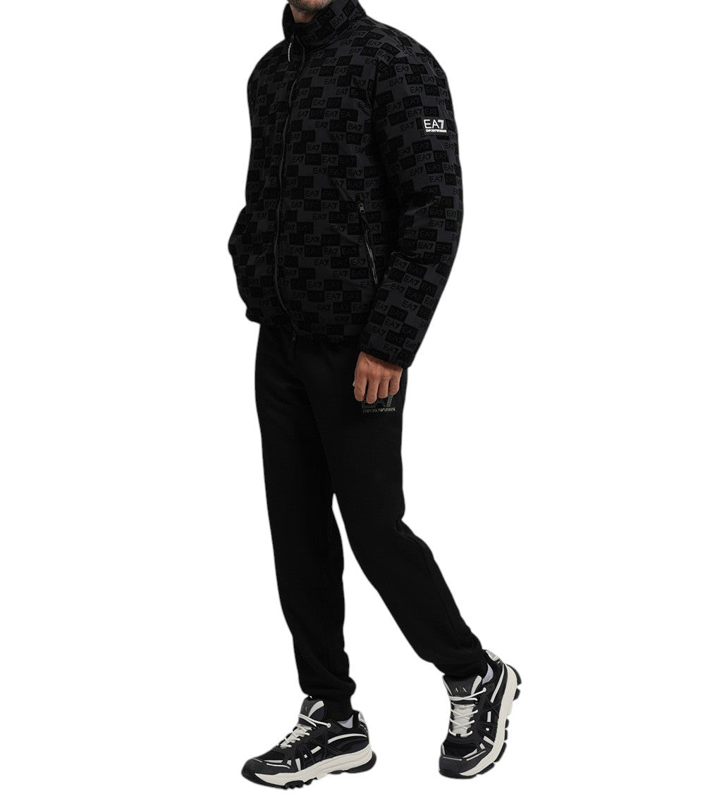 Black Mock Collar Jacket 4