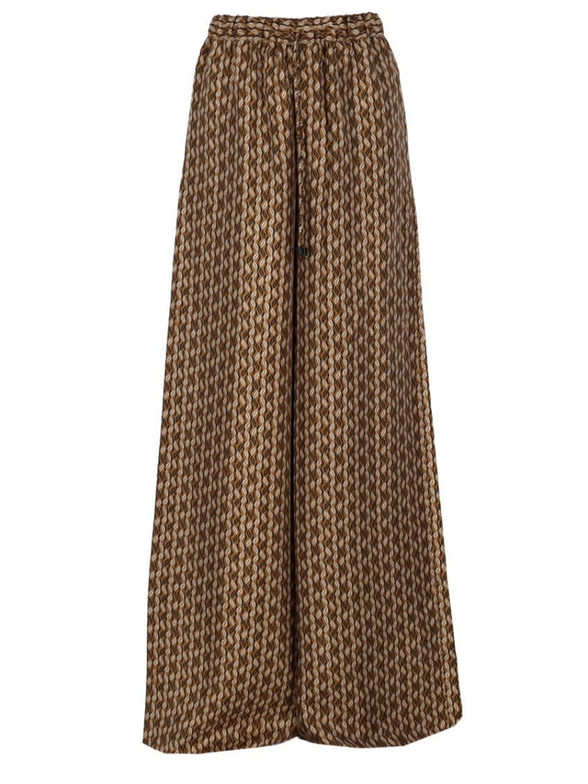 Brown Loose Elasticated Pant 1
