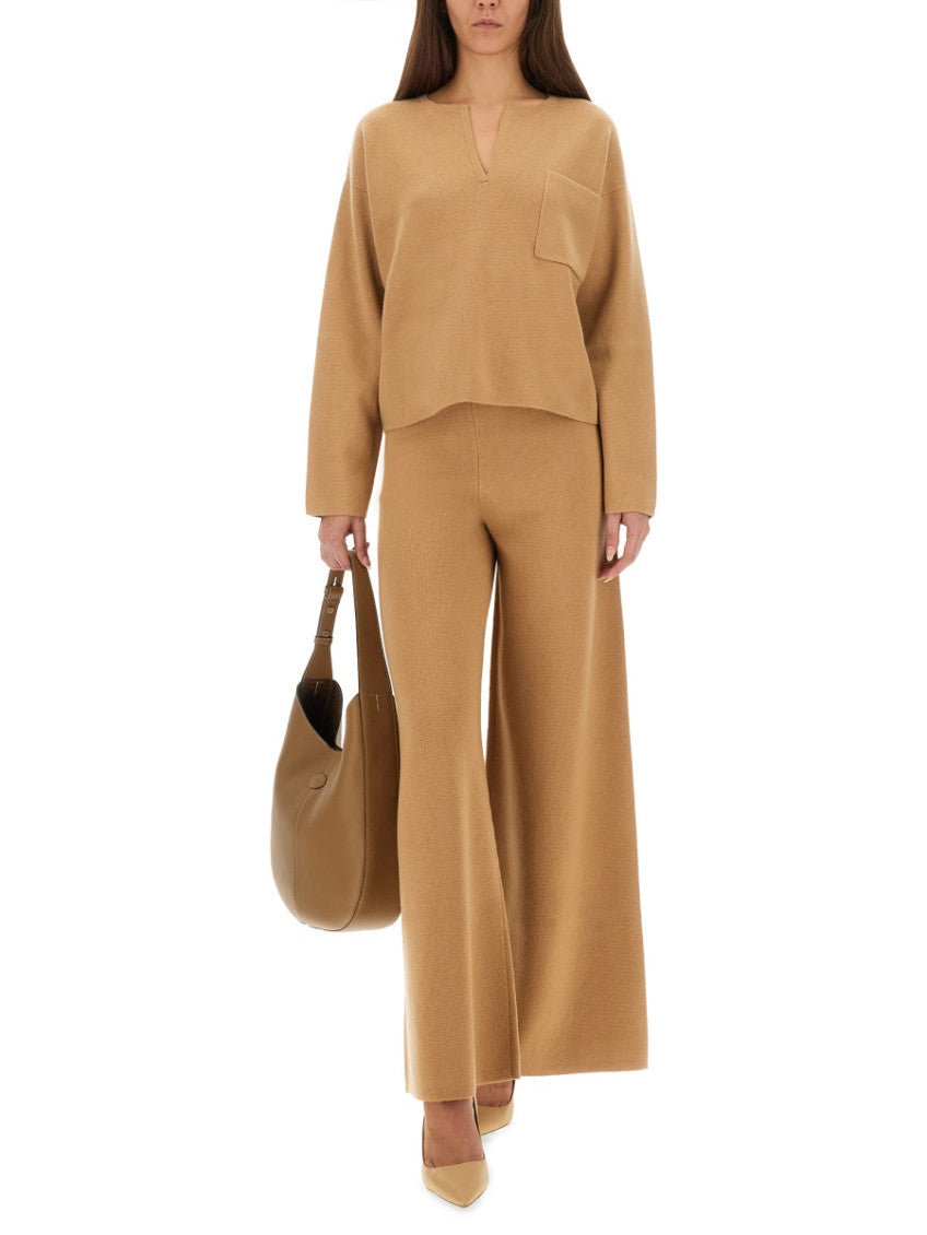 Beige Loose Elasticated Pants 3