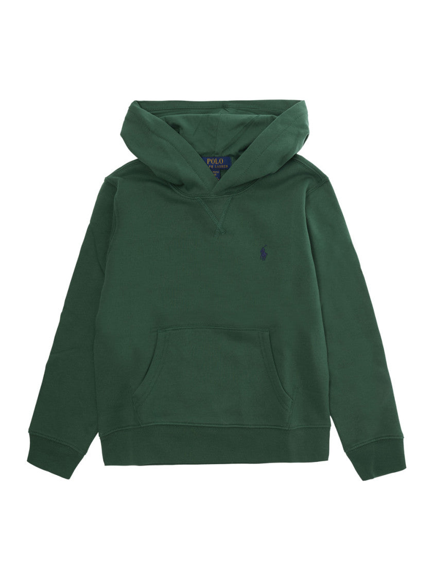 Boys Green Logo Hoodie 1
