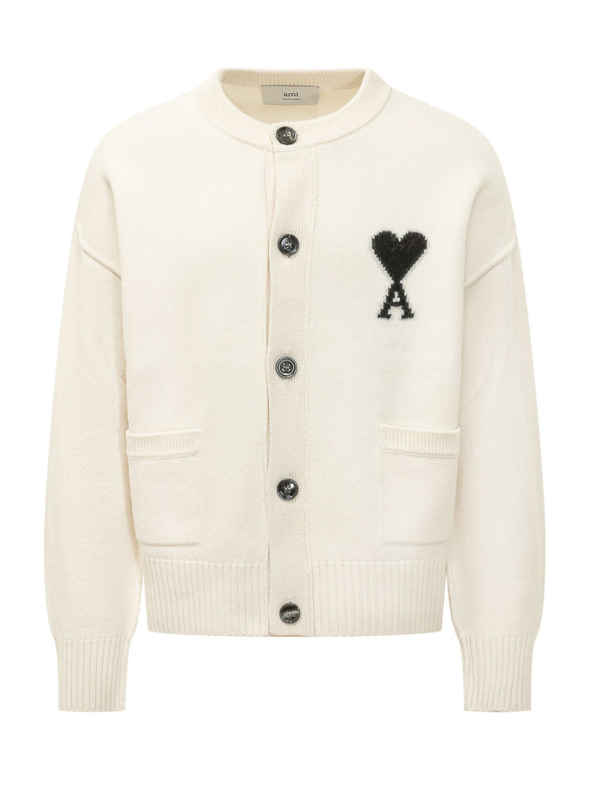 Off White Logo Cardigan 1