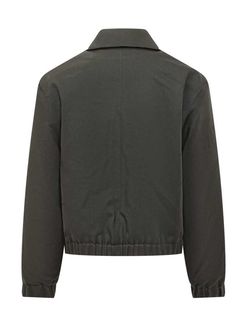 Black Shirt Collar Jacket 2