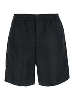Black Regular Solid Shorts 1