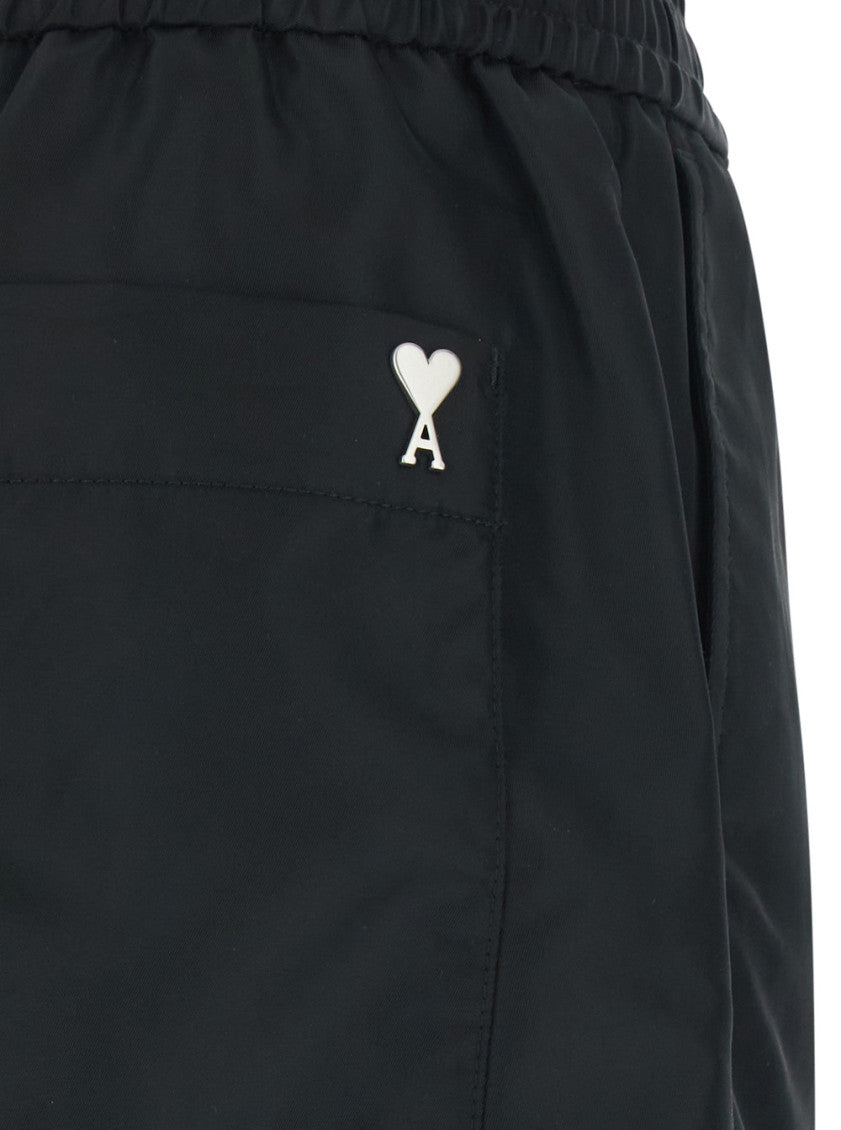 Black Regular Solid Shorts 3
