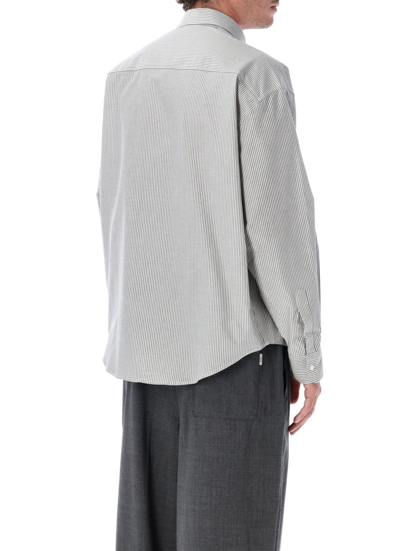 White Boxy Stripes Shirt 2