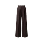 Dark Brown Tailored Pleated Pant 1