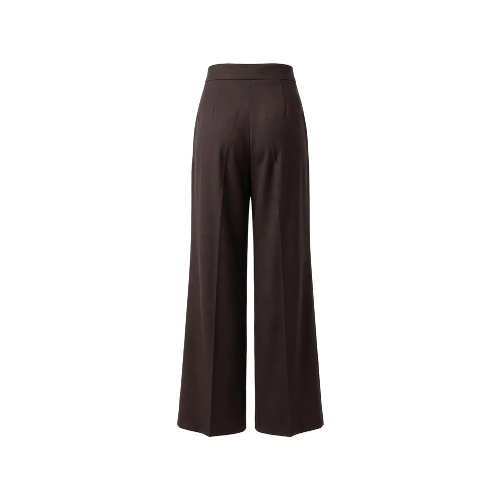 Dark Brown Tailored Pleated Pant 2