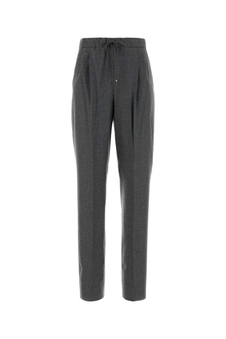 Grey Tapered Drawstring Pant 1