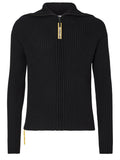 Black Regular Knitted Cardigan 1