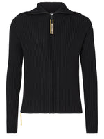 Black Regular Knitted Cardigan 1