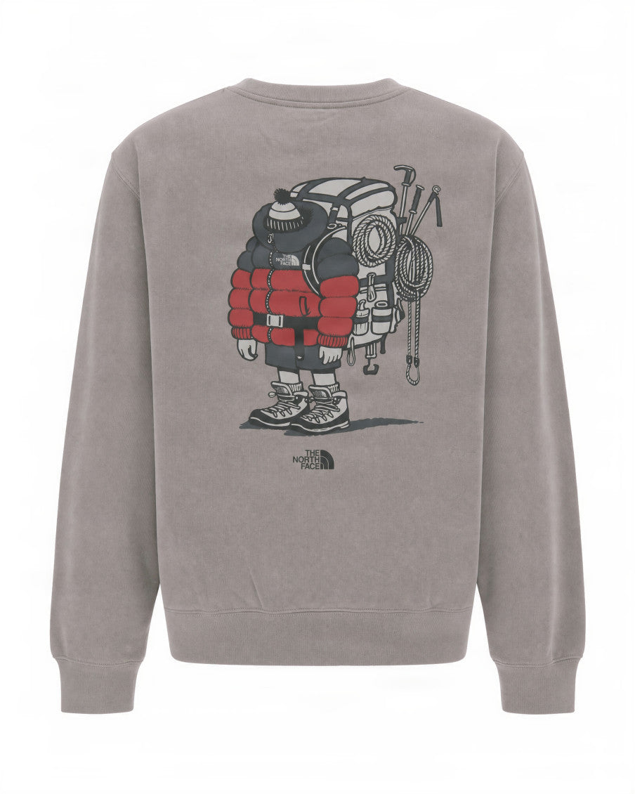 Grey Crew Neck Sweatshirt 2