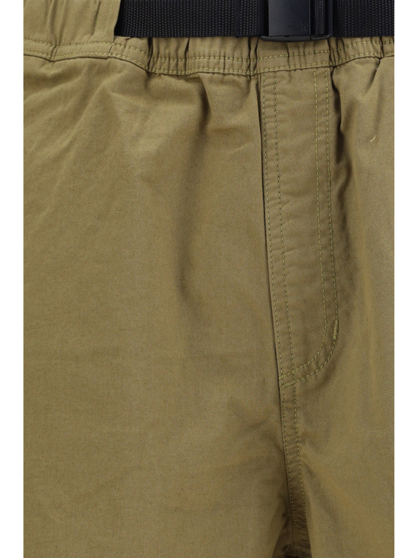 Green Relaxed Solid Shorts 3