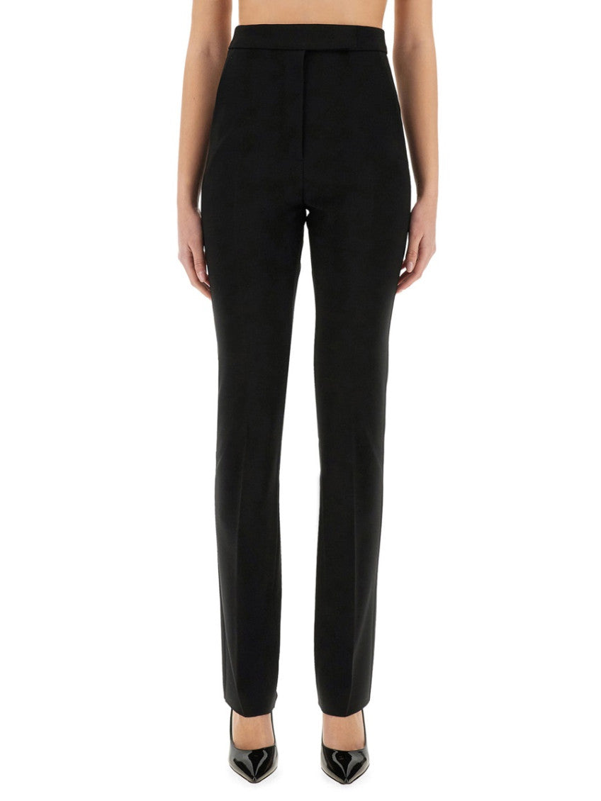 Black Slim Flat Front Pant 1