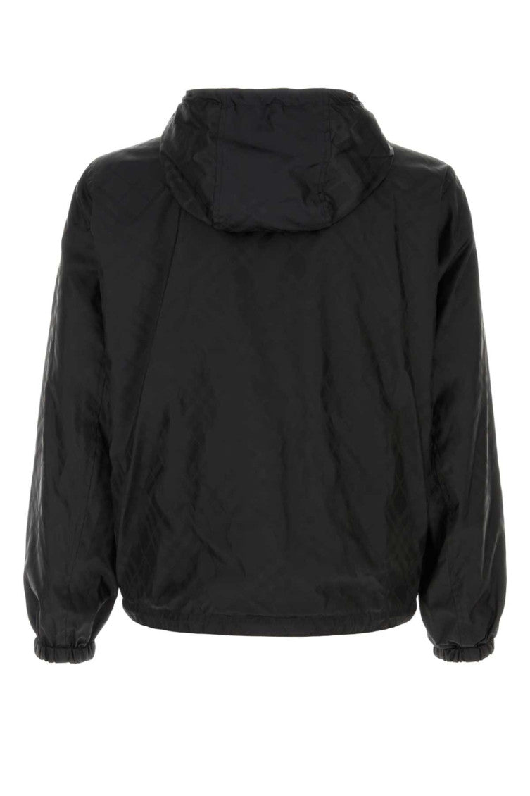 Black Printed Hood Jacket 2