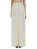 White Loose Pleated Pant 1