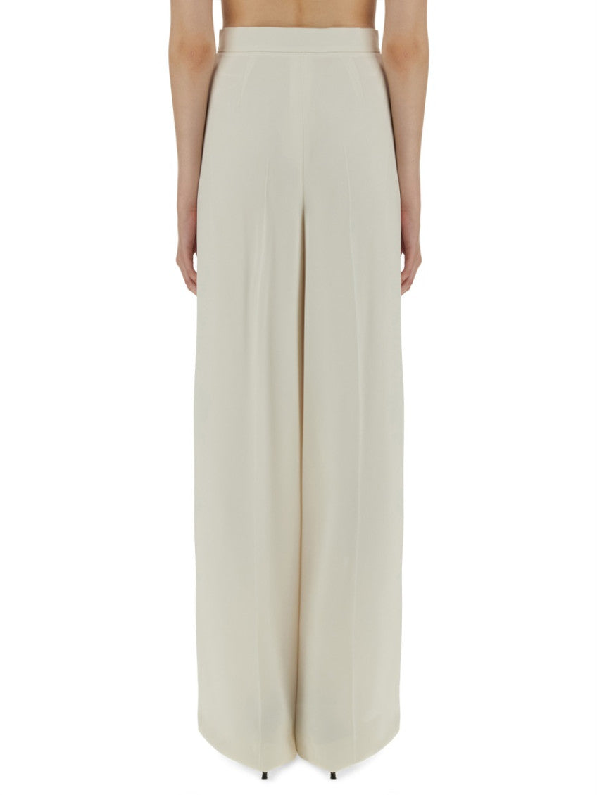White Loose Pleated Pant 2