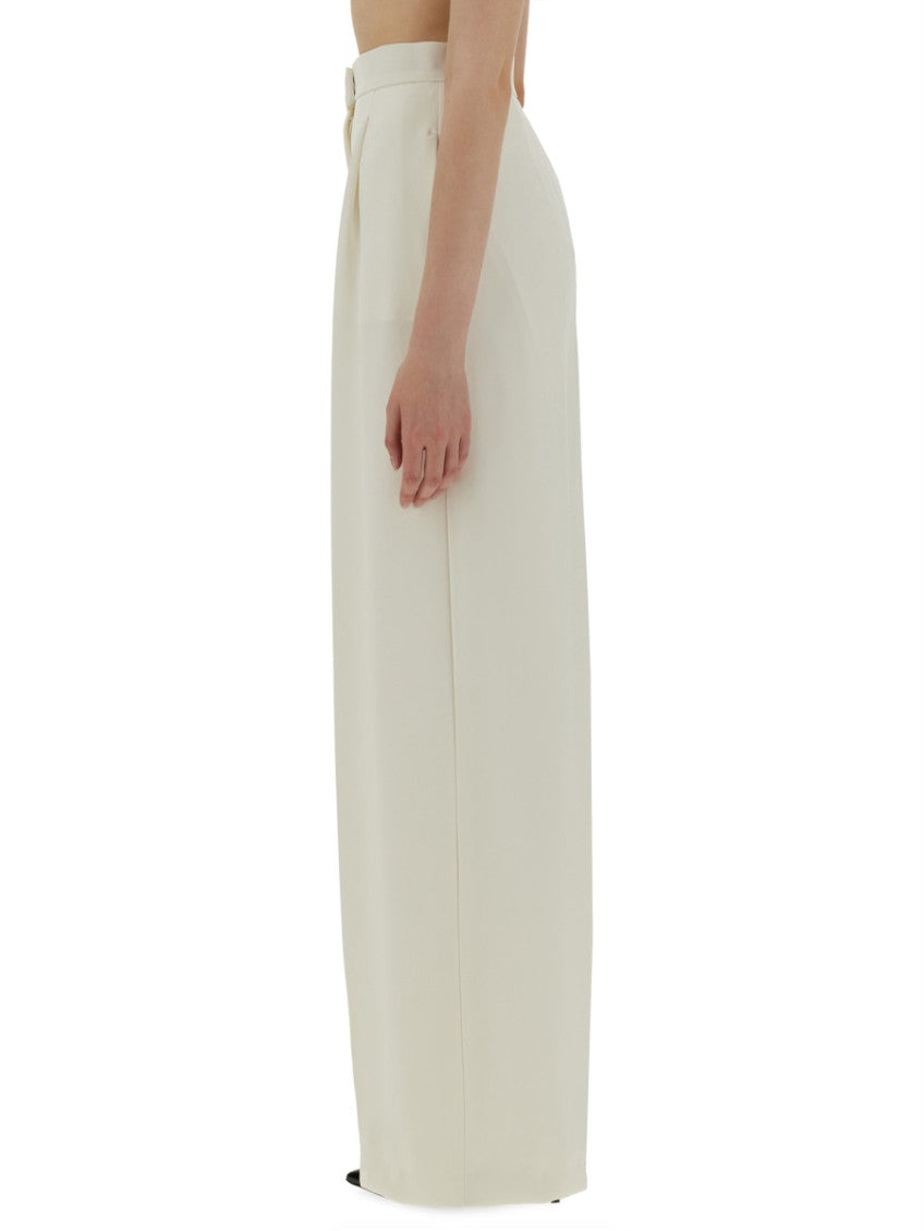 White Loose Pleated Pant 4