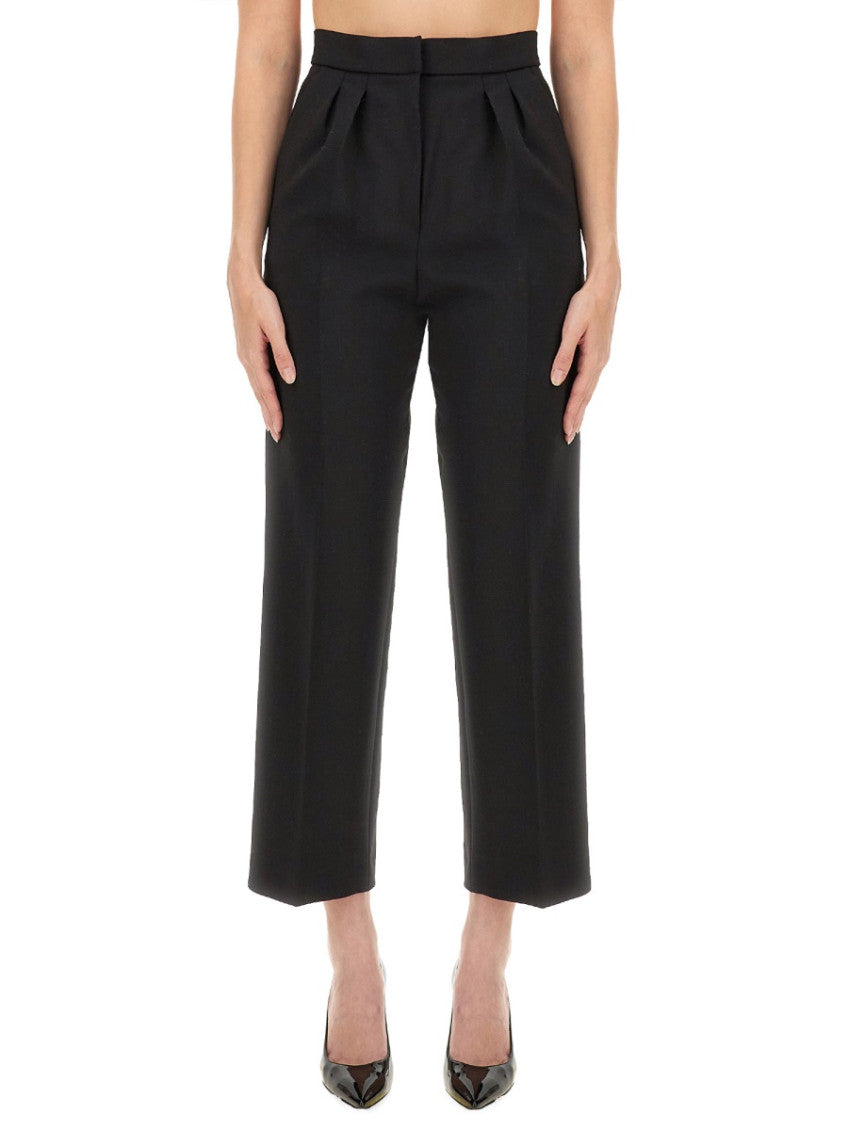 Black Tailored Pleated Pant 1
