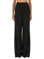 Black Regular Flat Front Pants 1