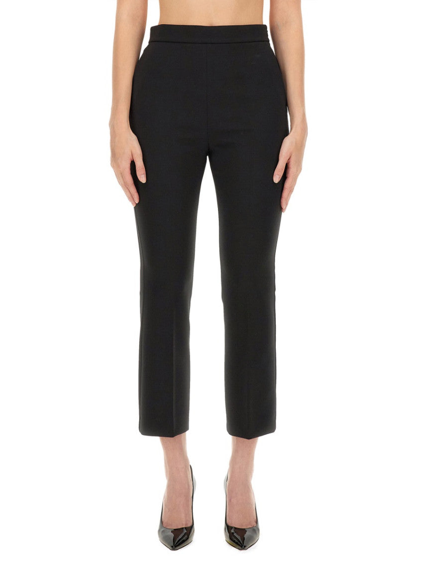 Black Slim Flat Front Pant 1